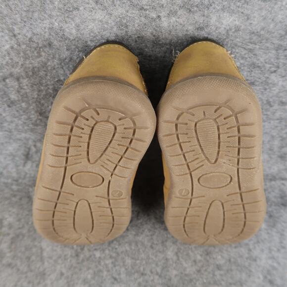 Childrens Place Shoes Baby Toddler 7 Bootie Sneaker Lace Up Moc Brown Trainer - Picture 10 of 12